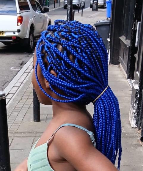 Braided high bun updo